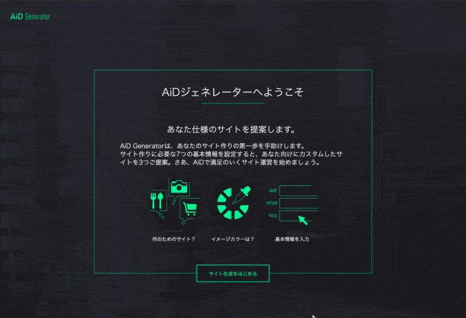サイト自動作成の流れ